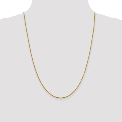 24 Inch 14K 1.4mm D/C Open Franco Chain Necklace