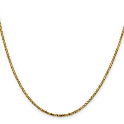 18 Inch 14K 1.6mm D/C Open Franco Chain Necklace