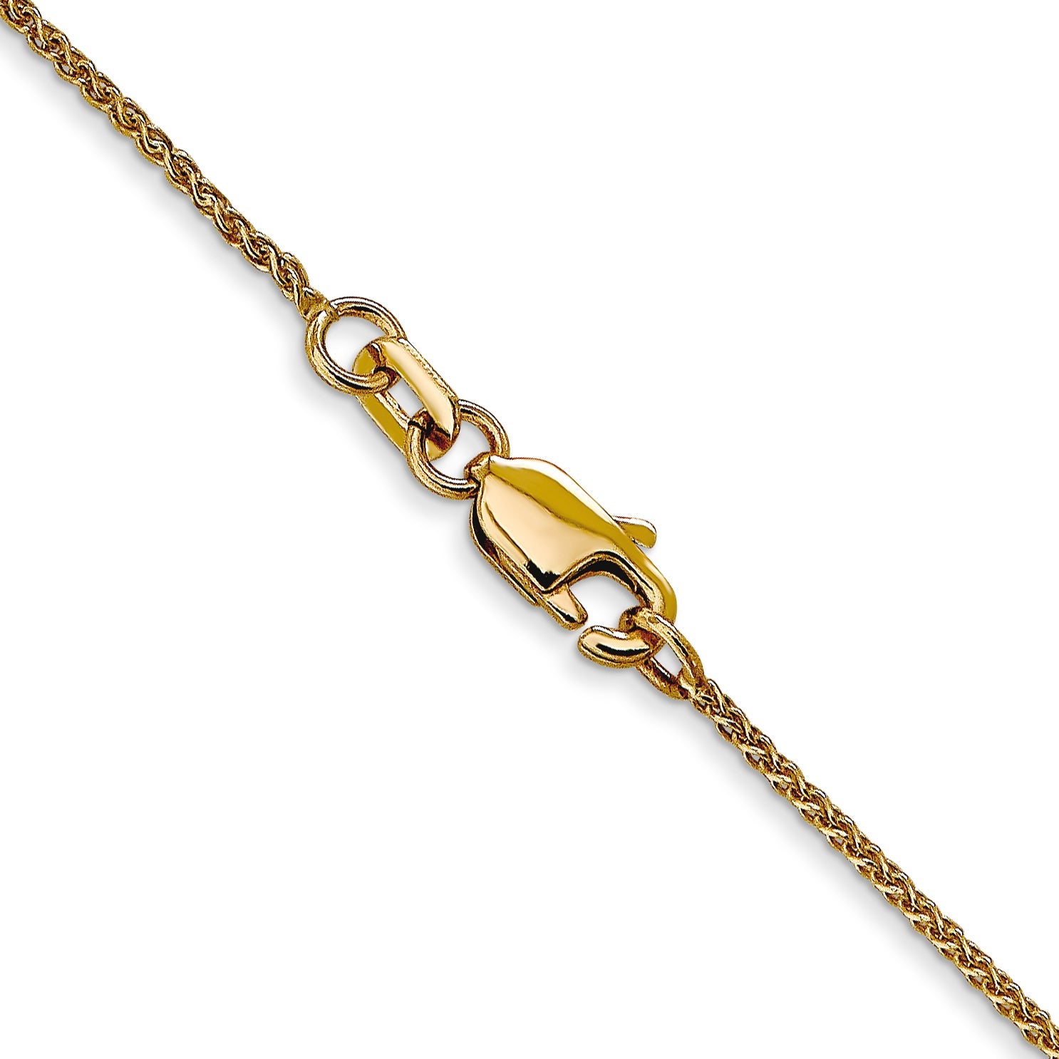 14K 1mm D/C Spiga Chain Necklace