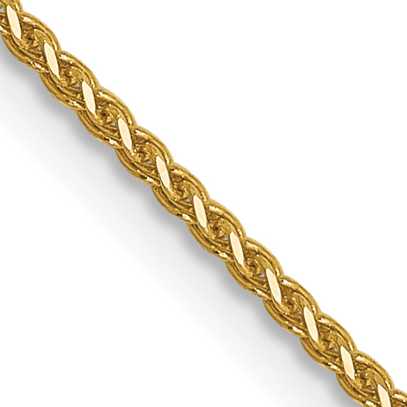 14K 1mm D/C Spiga Chain Necklace