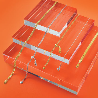 16 Inch 14K Yellow Gold 4mm Silky Herringbone Chain Necklace