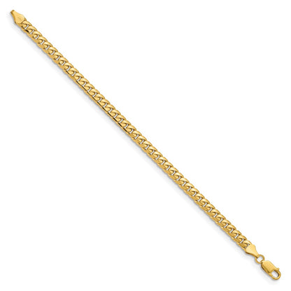 8 Inch 14K Yellow Gold 5.5mm Solid Miami Cuban Chain Bracelet