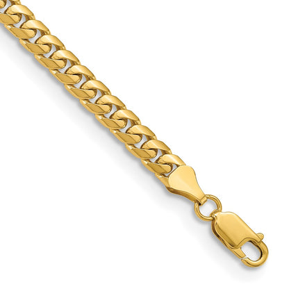 8 Inch 14K Yellow Gold 5.5mm Solid Miami Cuban Chain Bracelet