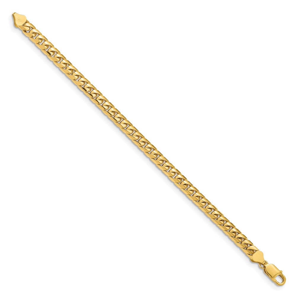 8.5 Inch 14K Yellow Gold 6.75mm Solid Miami Cuban Chain Bracelet