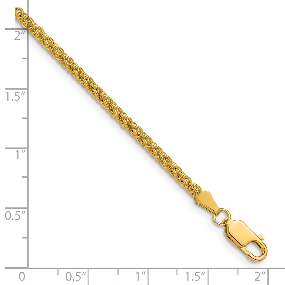 14K Yellow Gold 2.8mm Spiga Chain Necklace