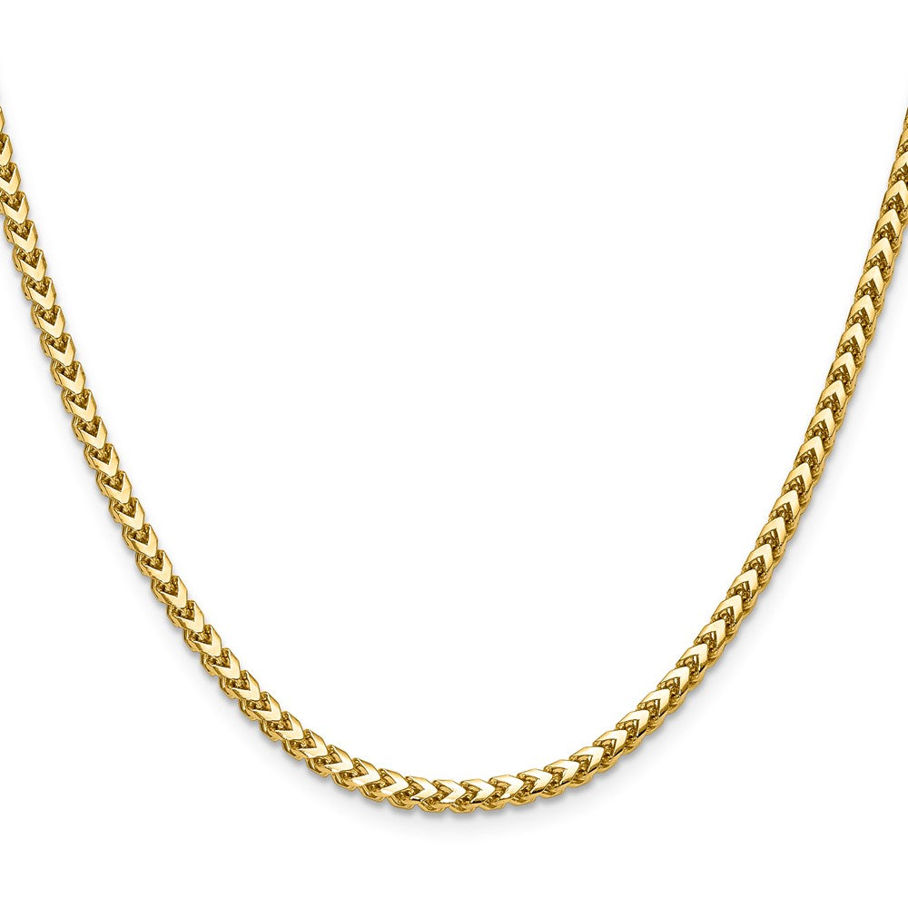 22 Inch 14K Yellow Gold 3.05mm Franco Chain Necklace