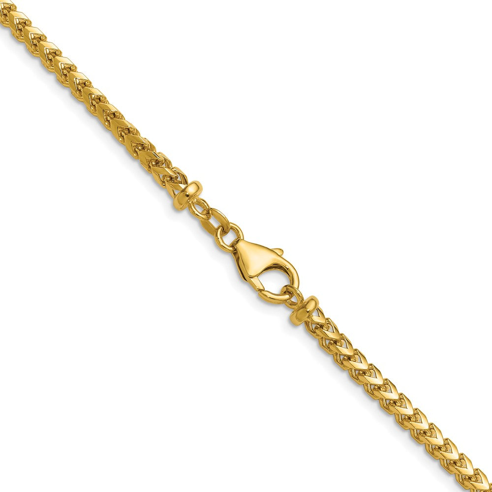 18 Inch 14K Yellow Gold 3.05mm Franco Chain Necklace