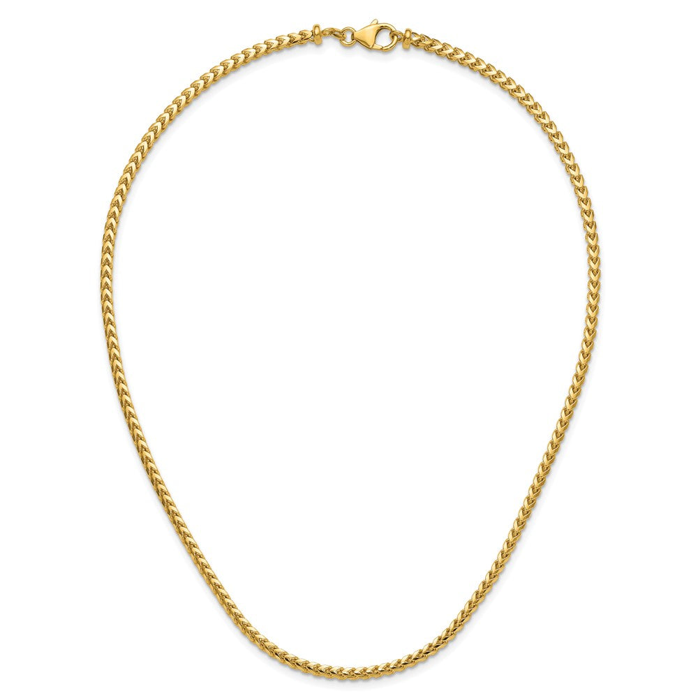 22 Inch 14K Yellow Gold 3.05mm Franco Chain Necklace