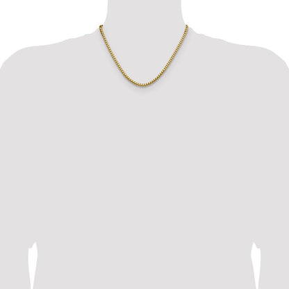 18 Inch 14K Yellow Gold 3.7mm Franco Chain Necklace