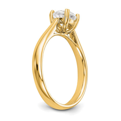 True Origin 14K 1/2 carat Certified Complete Lab Grown Diamond VS+ F+ Round Solitaire Engagement Ring