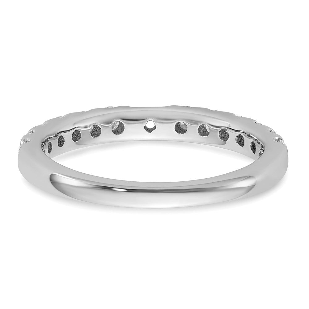 True Origin 14K White Gold 5/8 carat Lab Grown Diamond VS+ F+ Semi-Mount Peg Set Engagement Ring