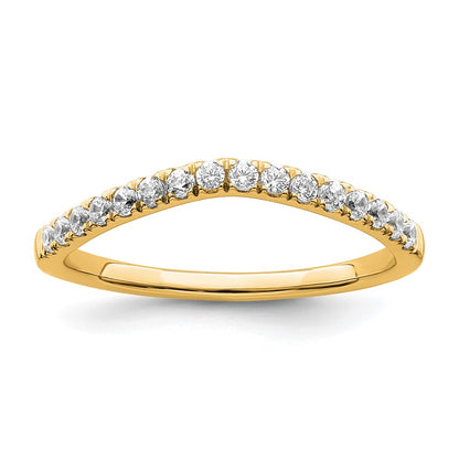True Origin 14K Yellow Gold 1/2 carat Lab Grown Diamond VS+ F+ Set of Two Complete Wedding Band Rings