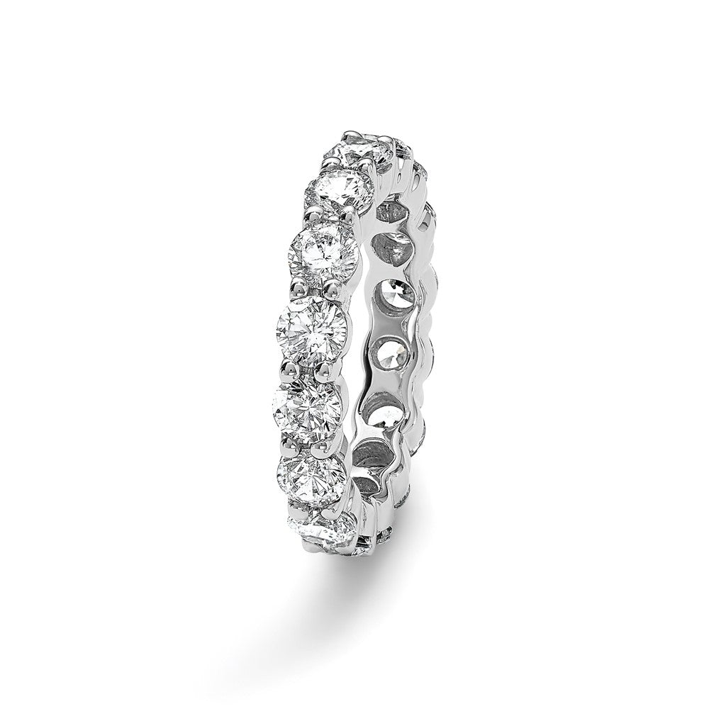 Platinum Diamond Shared Prong Eternity Wedding Band Ring