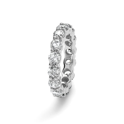 Platinum Diamond Shared Prong Eternity Wedding Band Ring