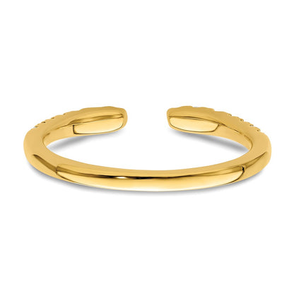 True Origin 14K Yellow Gold 1/4 carat Lab Grown Diamond VS+ F+ Complete Wedding Band Ring