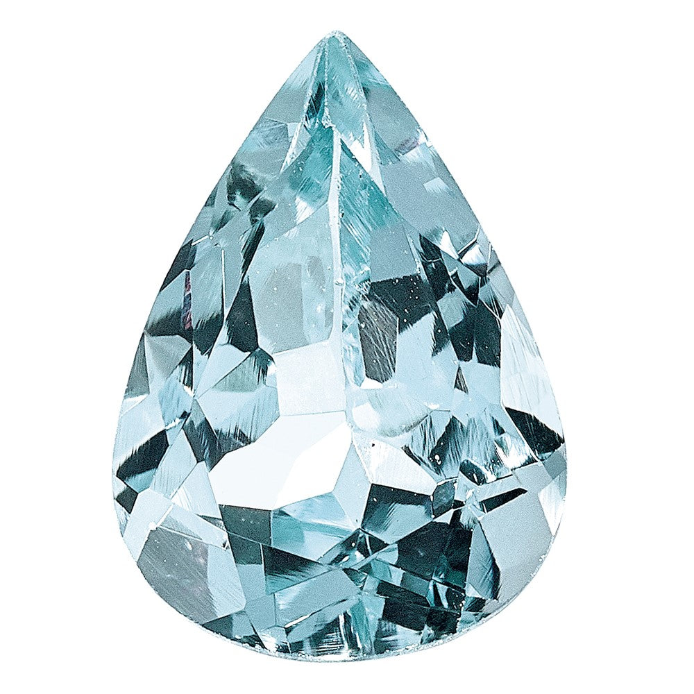 Gemstone Aquamarine Aa Quality 7X5mm Pear