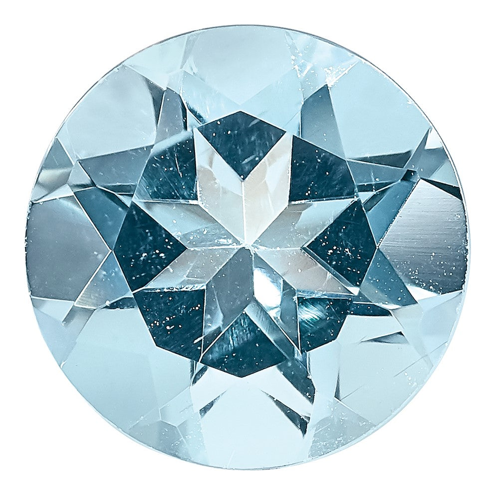 Gemstone Aquamarine Aaa Quality 7mm Round