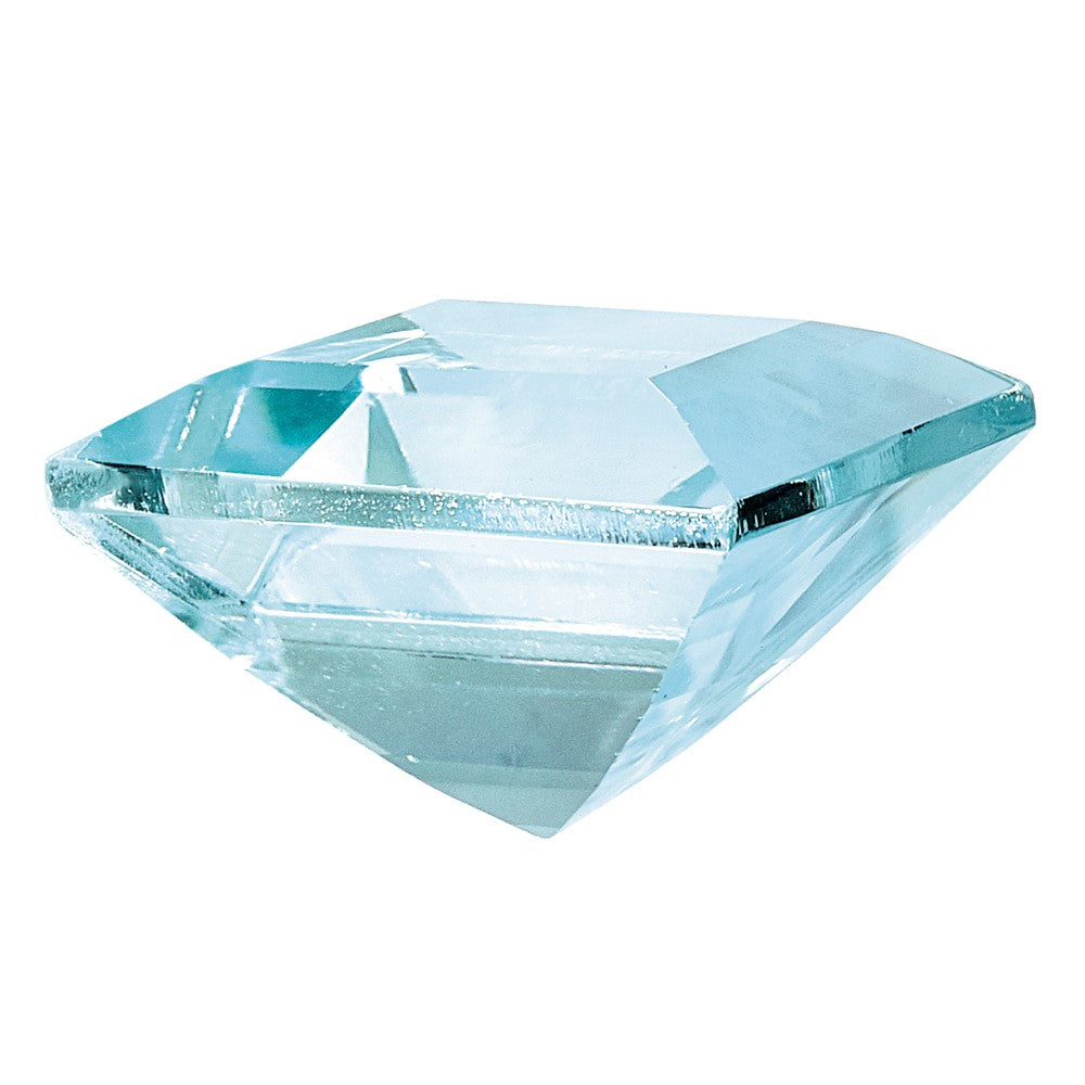 Gemstone Aquamarine Aaa Quality 6mm Square Step-Cut