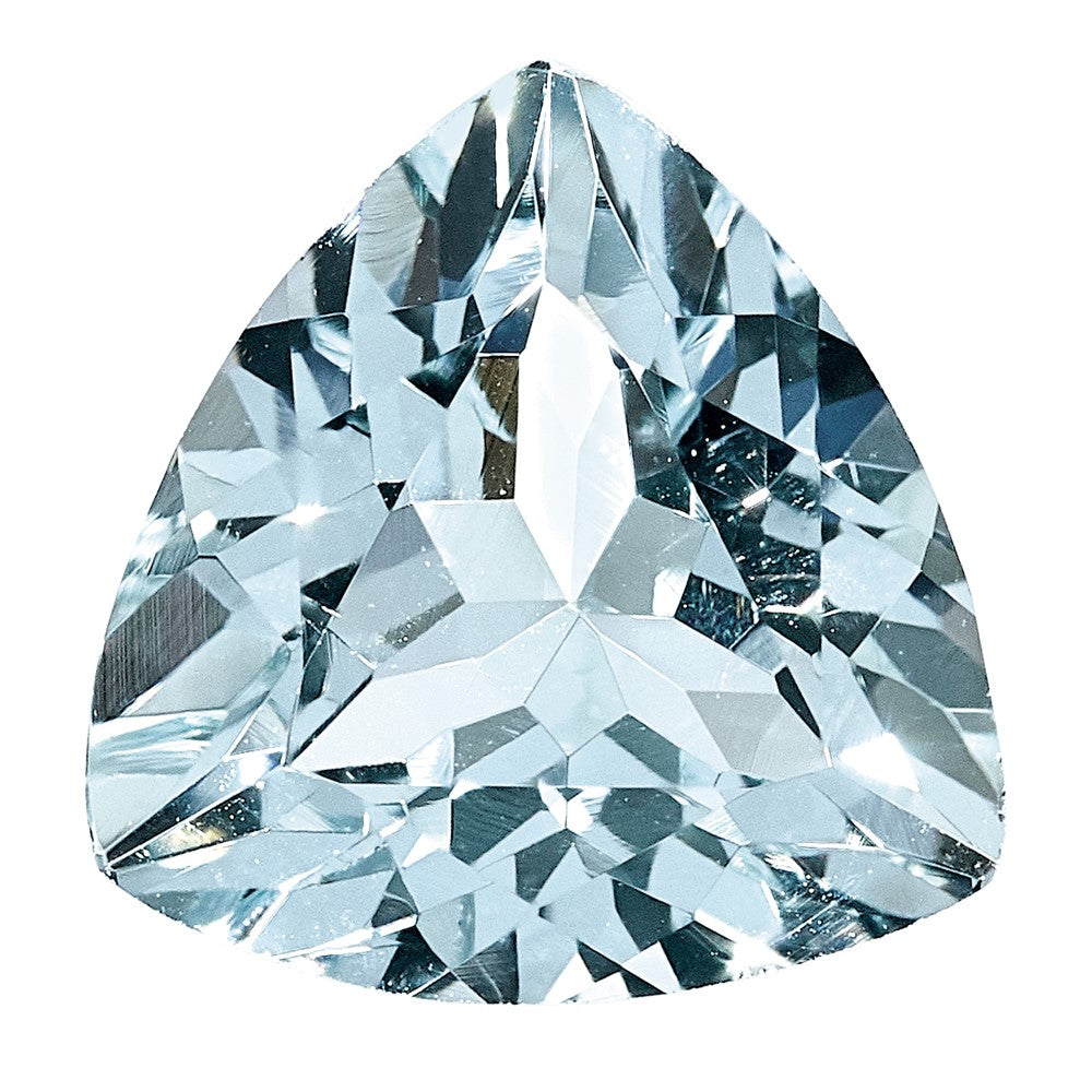 Gemstone Aquamarine Aa Quality 6mm Trillion