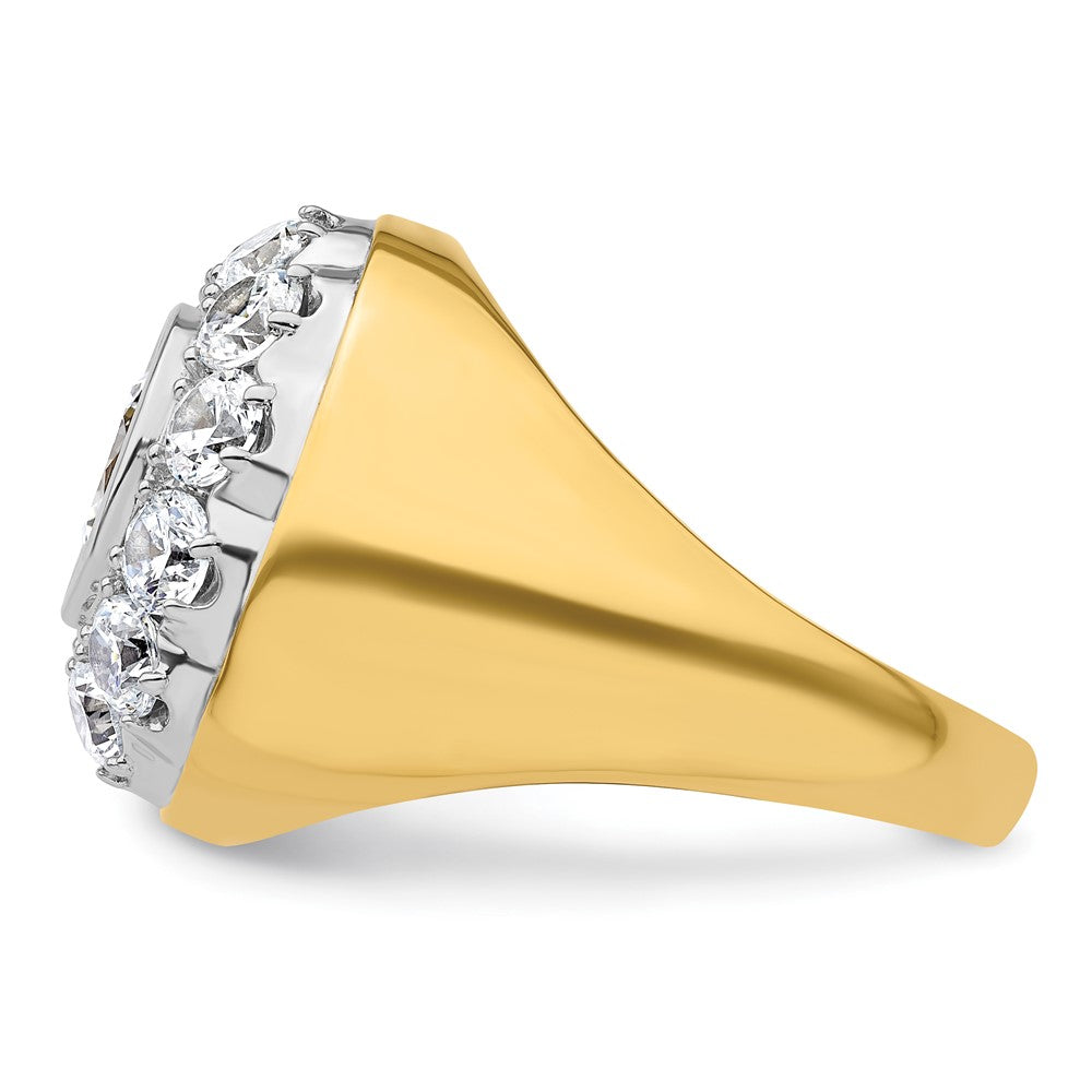 14k Two-Tone 2 1/2 Ct. Lab Grown Diamond VS/SI+ G+ Men's Cluster Ring