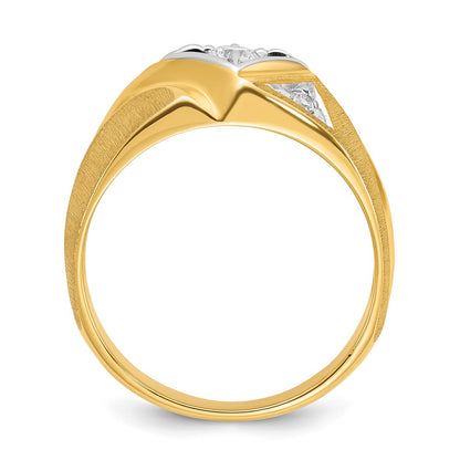 10K Two-Tone 10Ky Fancy Ring Mounting