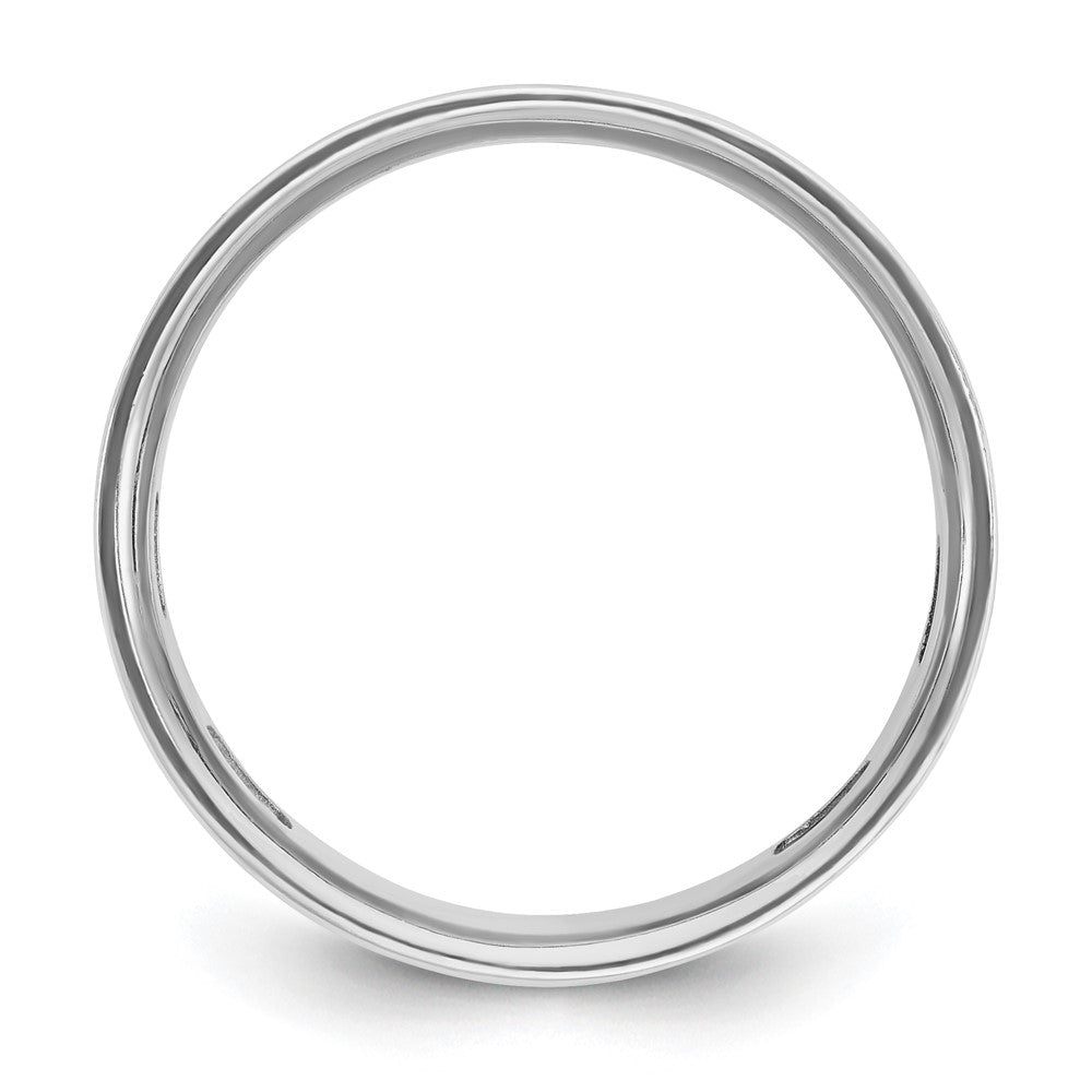 14k White Gold Men's Cross Satin 1/20 carat Diamond Complete Ring