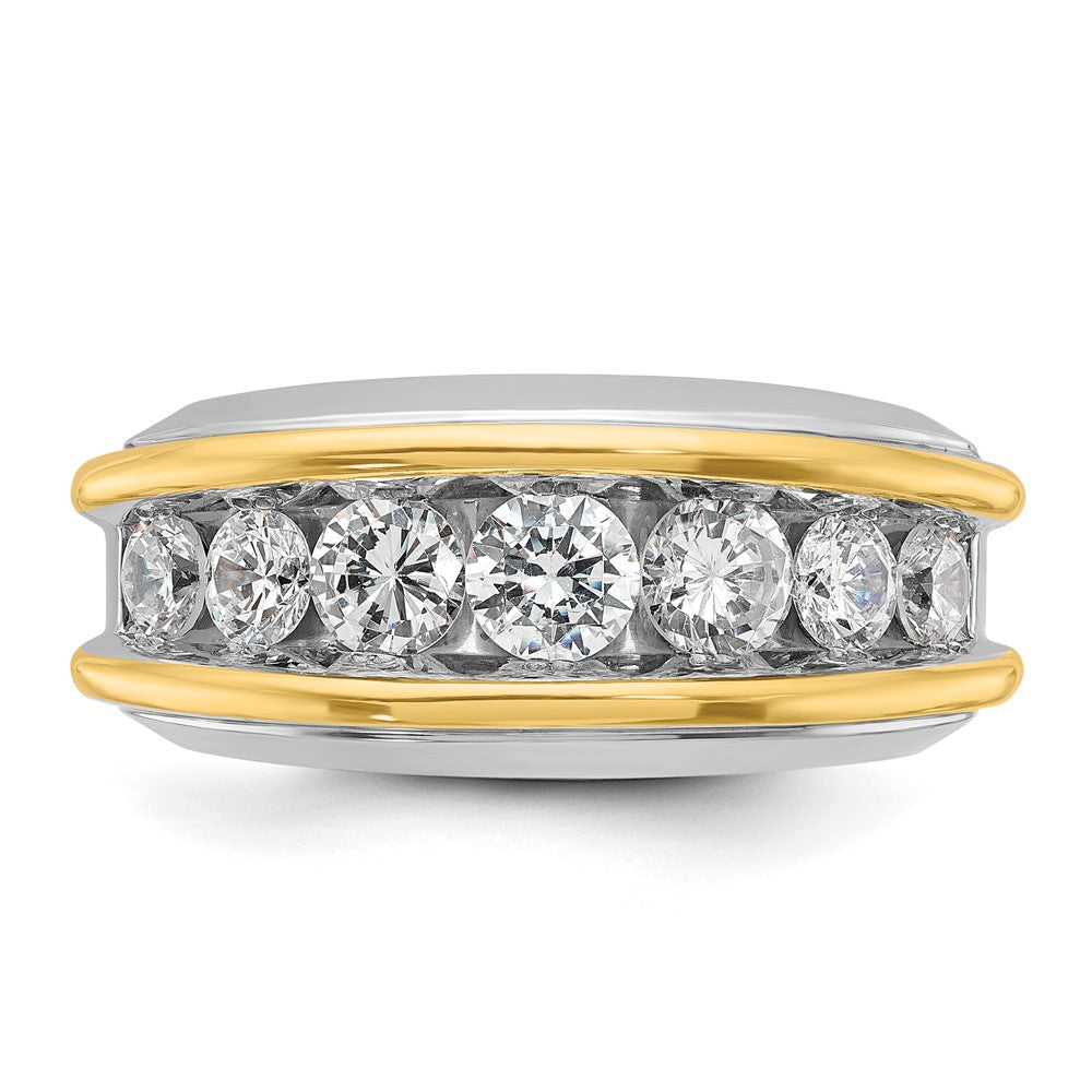 14k Two-tone Two Tone 2 Ct. Lab Grown Diamond VS/SI+ G+ Men's Ring