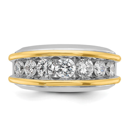 14k Two-tone Two Tone 2 Ct. Lab Grown Diamond VS/SI+ G+ Men's Ring