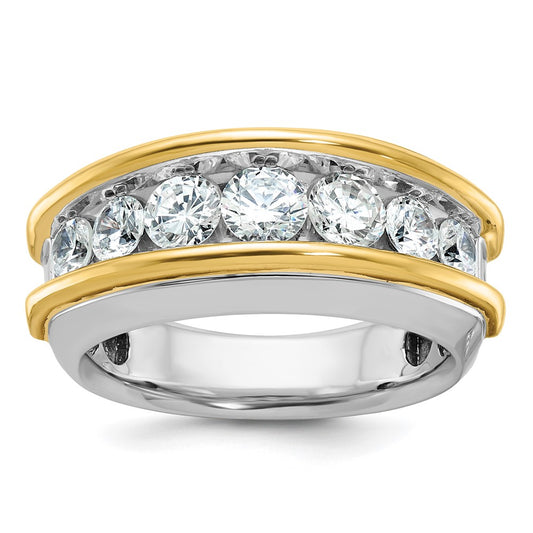 14k Two-tone Two Tone 2 Ct. Lab Grown Diamond VS/SI+ G+ Men's Ring