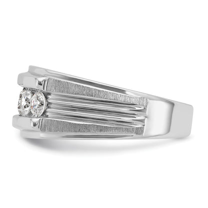 14k White Gold 1 Ct. Lab Grown Diamond VS/SI+ G+ Men's Ring