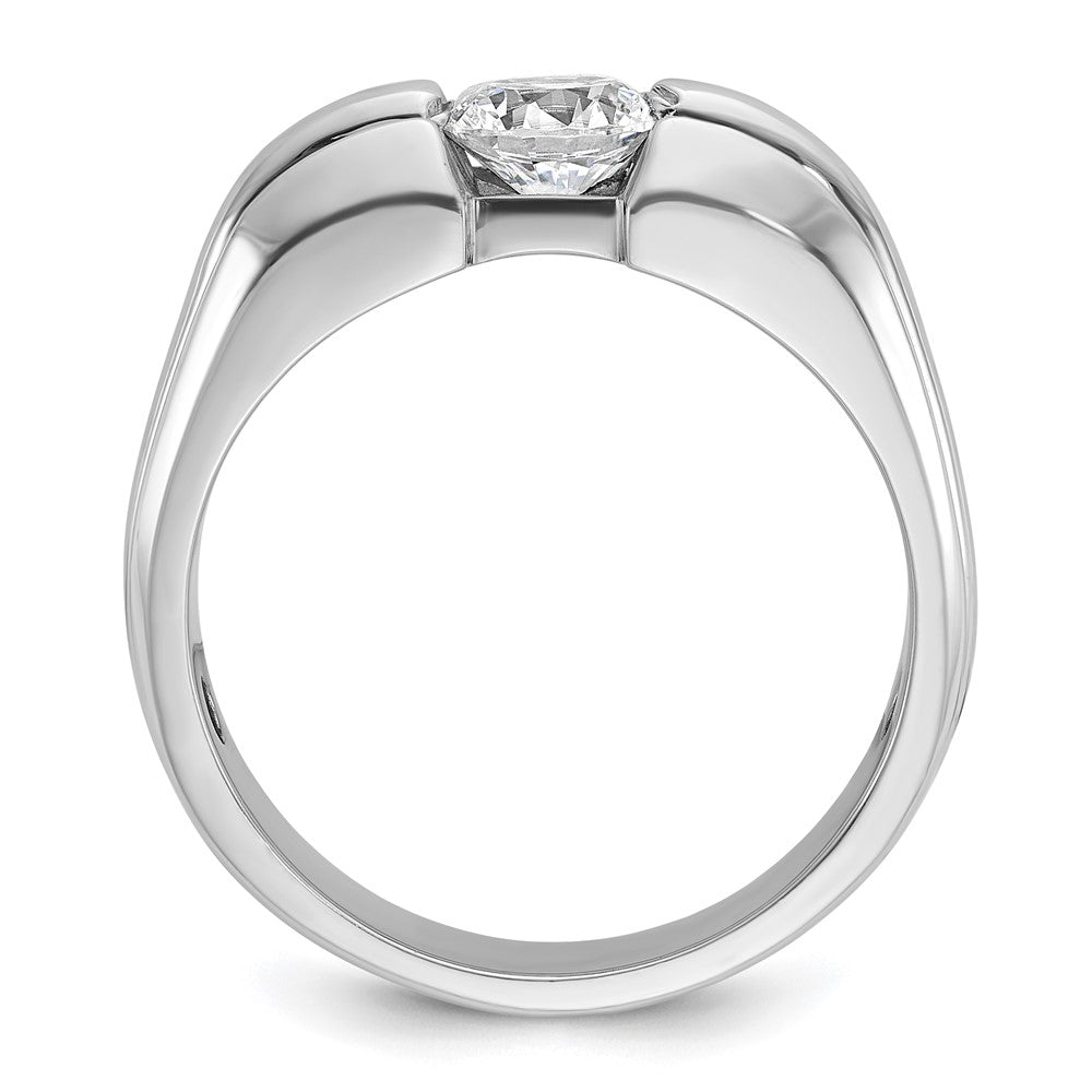 14k White Gold 1 Ct. Lab Grown Diamond VS/SI+ G+ Men's Ring