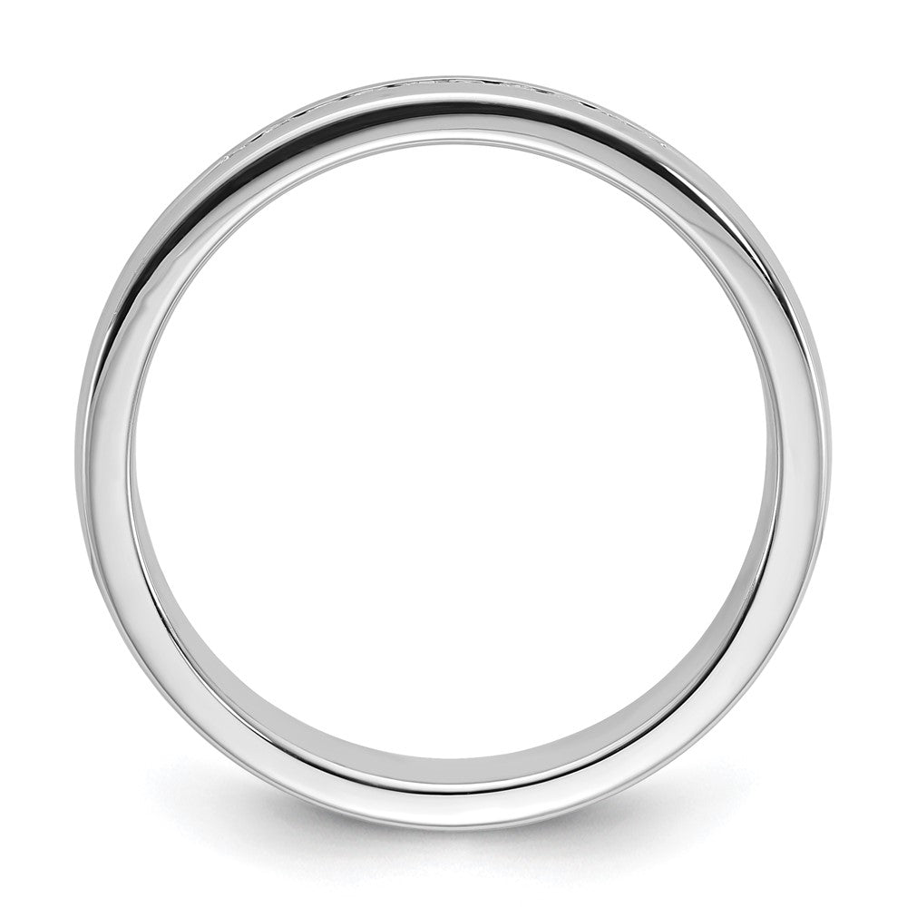 14k White Gold Men's 1/4 carat Diamond Complete Ring