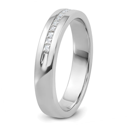 14k White Gold Men's 1/4 carat Diamond Complete Ring