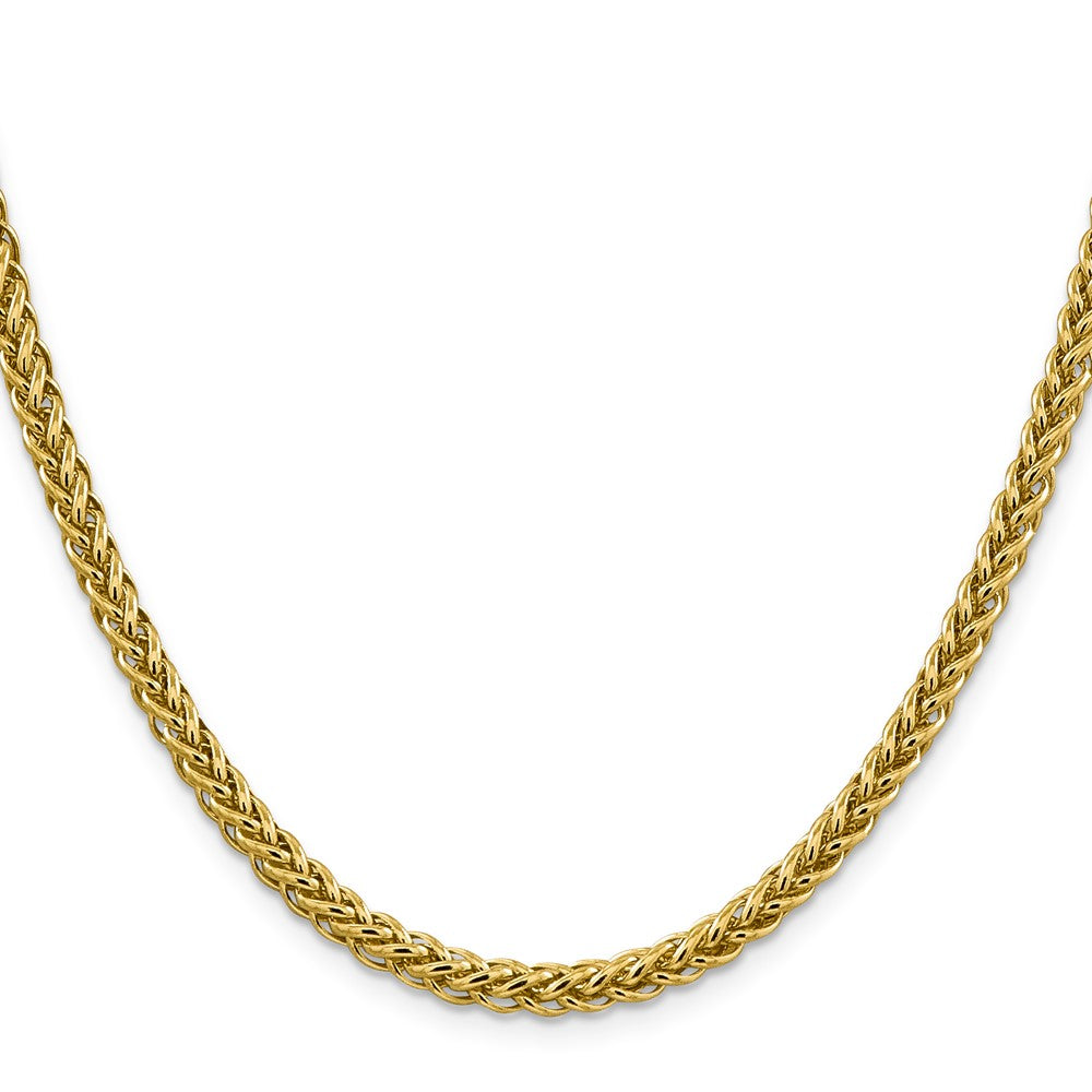 20 Inch 14K 18 4.65mm Semi-Solid 3-Wire Wheat With Lobster Clasp Chain Necklace