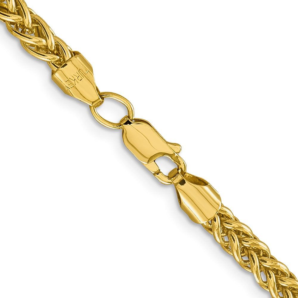 20 Inch 14K 18 4.65mm Semi-Solid 3-Wire Wheat With Lobster Clasp Chain Necklace