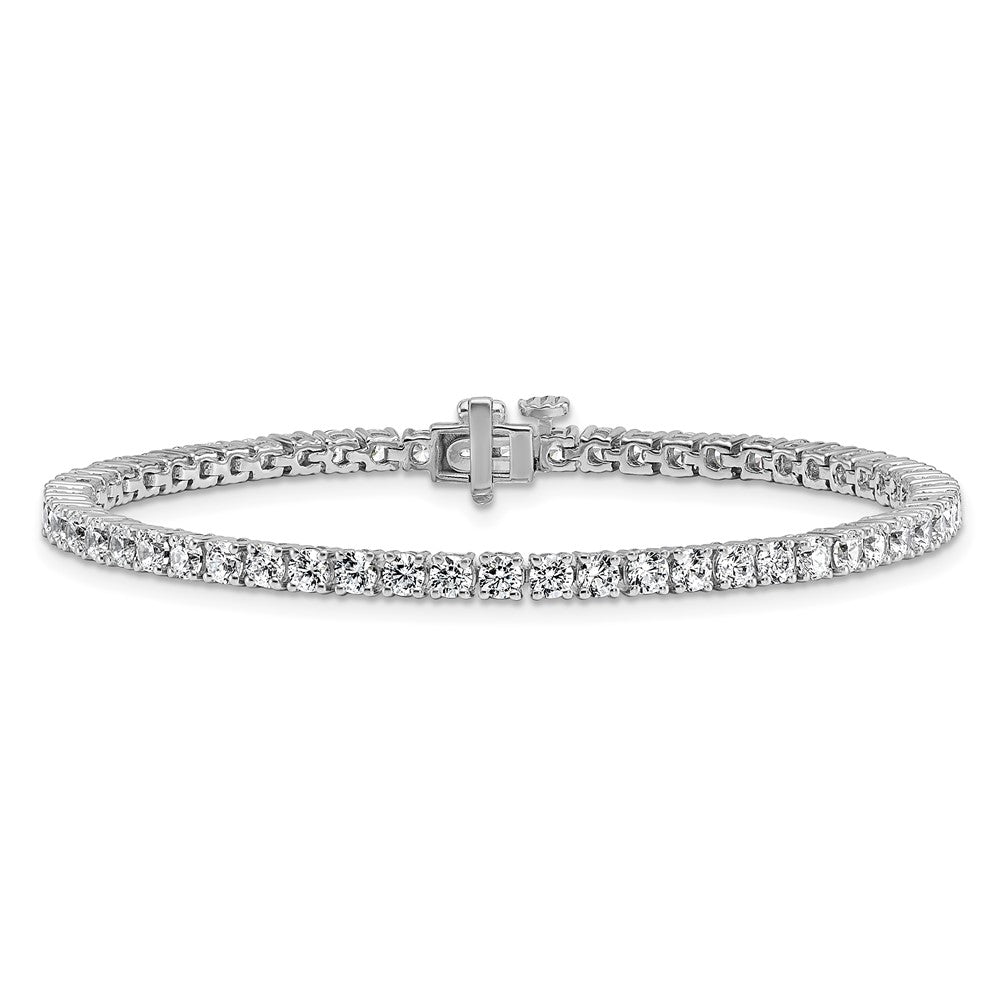 14k White Gold 5 Ct. Lab Grown Diamond VS/SI+ G+ Tennis Bracelet