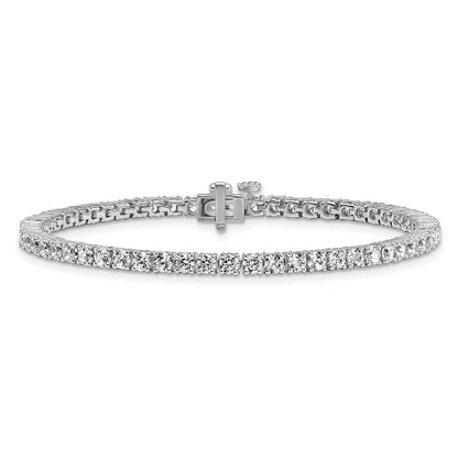 14k White Gold 5 Ct. Lab Grown Diamond VS/SI+ G+ Tennis Bracelet