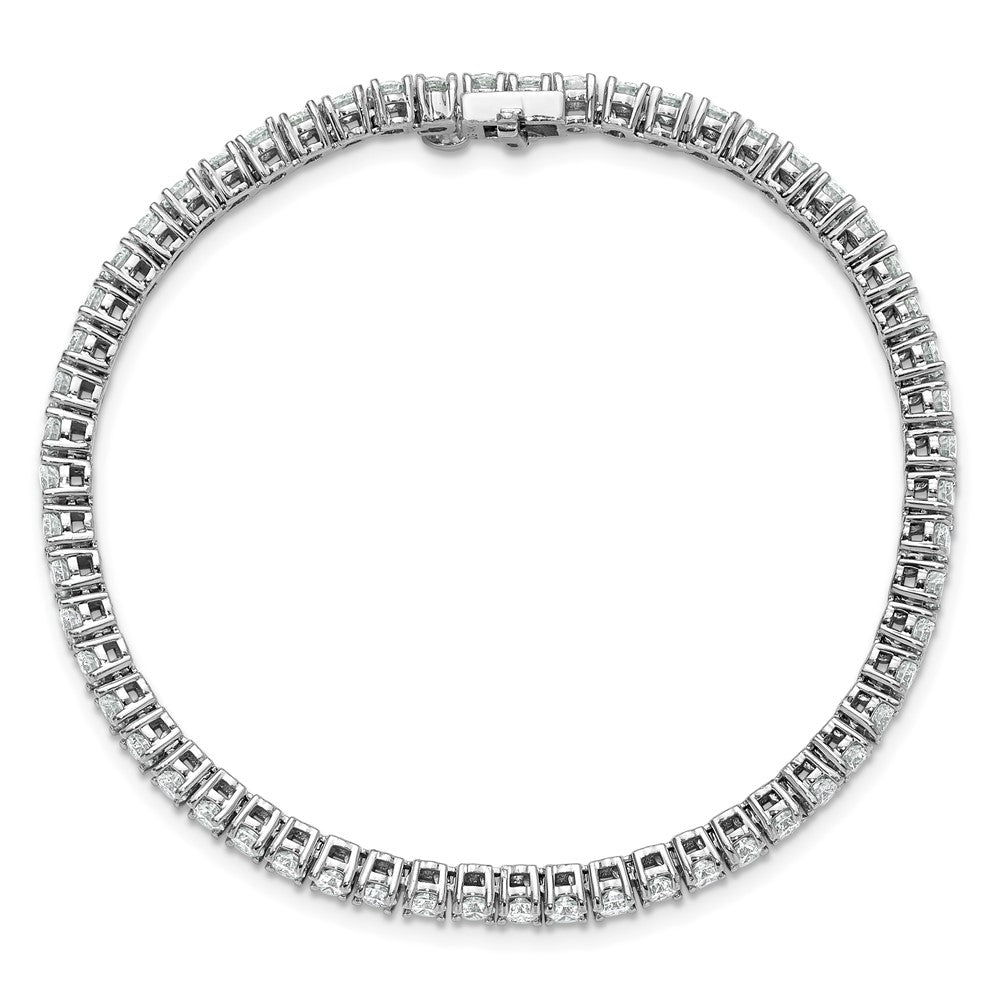 14k White Gold 5 Ct. Lab Grown Diamond VS/SI+ G+ Tennis Bracelet