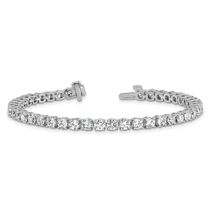 14k White Gold 9 Ct. Lab Grown Diamond VS/SI+ G+ Tennis Bracelet