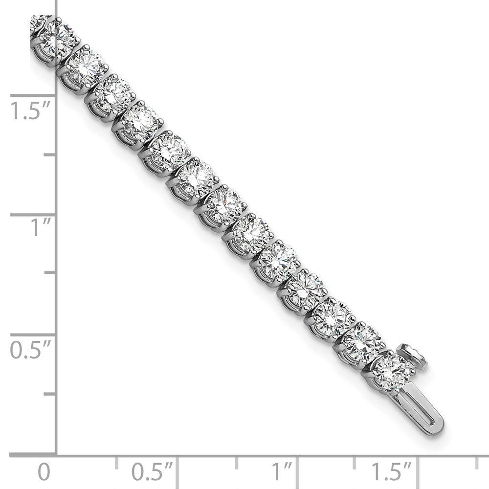 14k White Gold 9 Ct. Lab Grown Diamond VS/SI+ G+ Tennis Bracelet