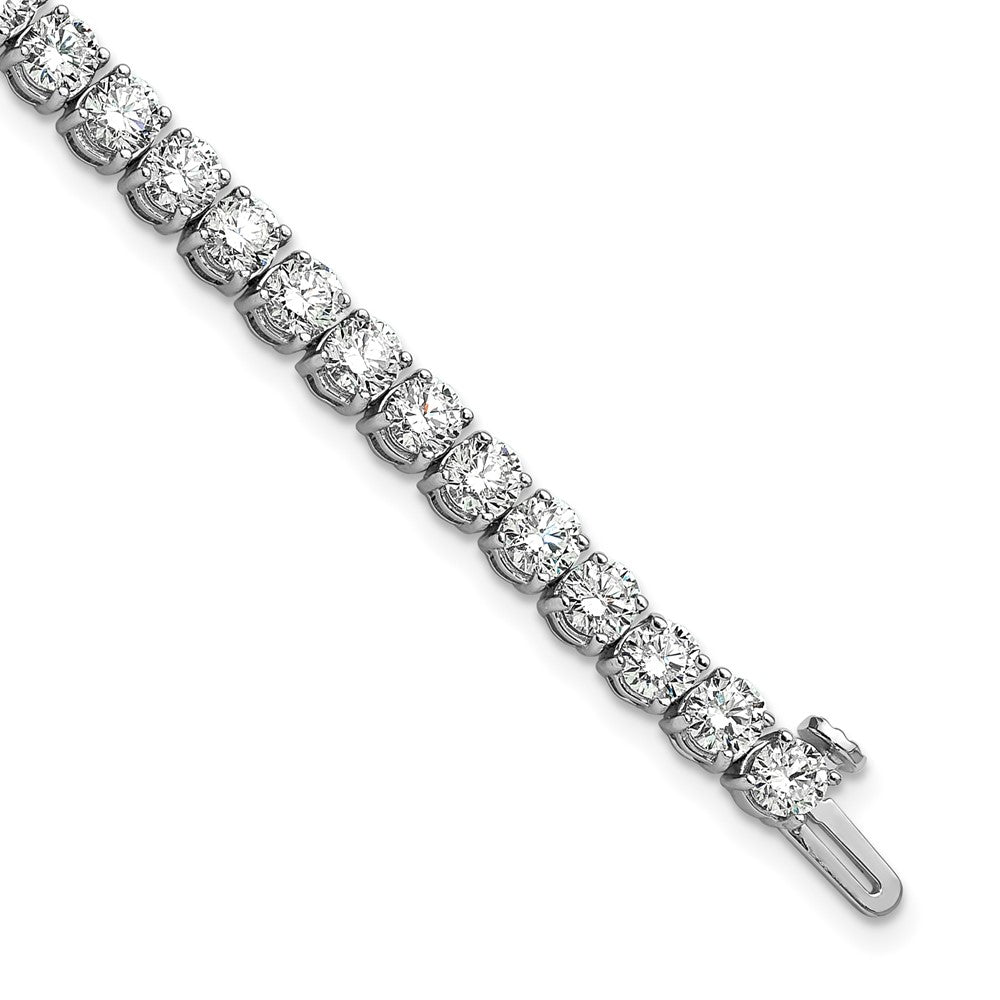 14k White Gold 9 Ct. Lab Grown Diamond VS/SI+ G+ Tennis Bracelet