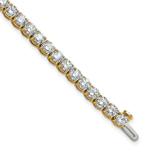 14k Yellow Gold 9 Ct. Lab Grown Diamond VS/SI+ G+ Tennis Bracelet