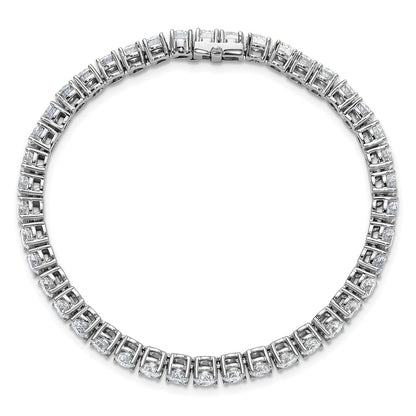 14K White Gold 10 Carat Lab Grown Diamond Vs+ F+ Complete Tennis Bracelet