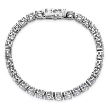 14K White Gold 22 1/2 Carat Lab Grown Diamond Vs+ F+ Complete Tennis Bracelet