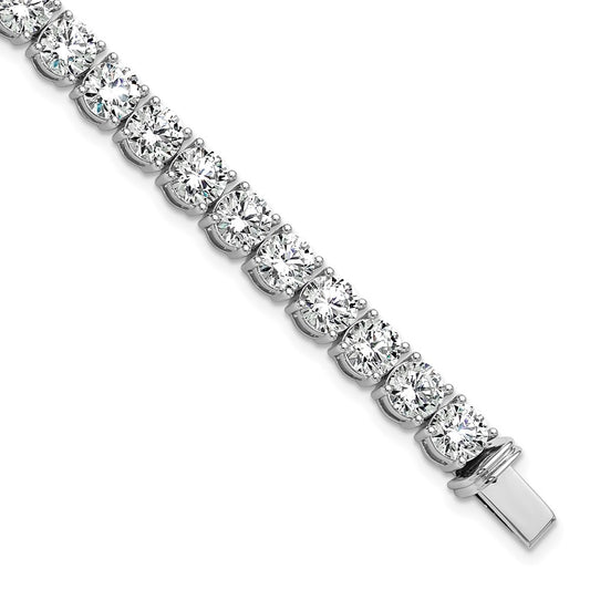 14k White Gold 22 1/2 Ct. Lab Grown Diamond VS/SI+ G+ Tennis Bracelet