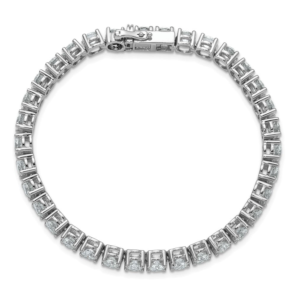 14k White Gold 11 1/8 Ct. Lab Grown Diamond VS/SI+ G+ Tennis Bracelet