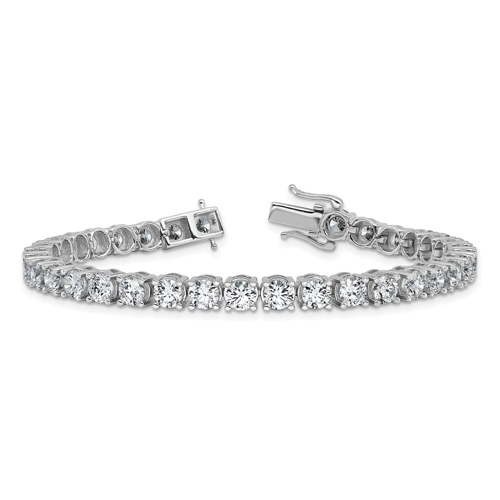 14k White Gold 11 1/8 Ct. Lab Grown Diamond VS/SI+ G+ Tennis Bracelet