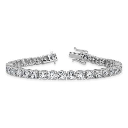 14k White Gold 11 1/8 Ct. Lab Grown Diamond VS/SI+ G+ Tennis Bracelet