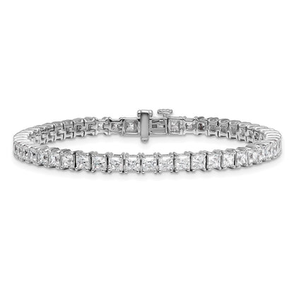 14K White Gold Certified Lab Grown Diamond Vs Def Princess Tennis Bracelet