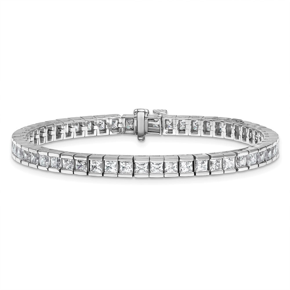 14K White Gold Certified Lab Grown Diamond Vs Def Princess Tennis Bracelet